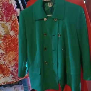 Anne Klein Green PeaCoat